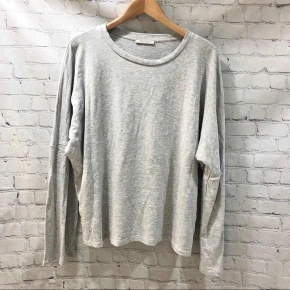 Zara Bell Sleeve Sweatshirt Pullover Gray Size Medium Loungewear - Picture 2 of 9